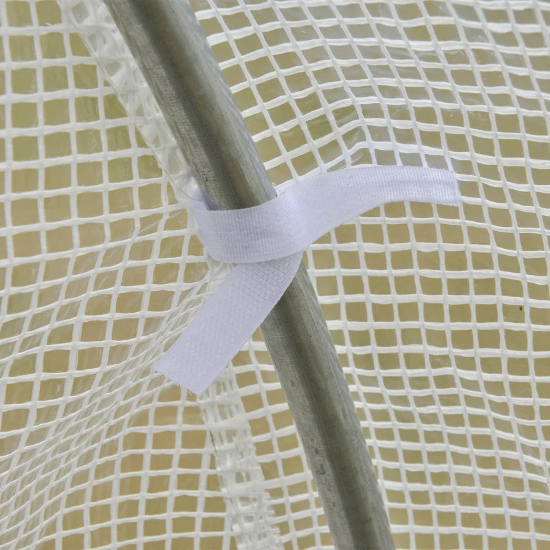 Outsunny Invernadero en Túnel de Jardín med 3,5x3x2 m con Puerta y 6 Ventanas Enrollables Acero galvanizado y lona PE de alta densidad