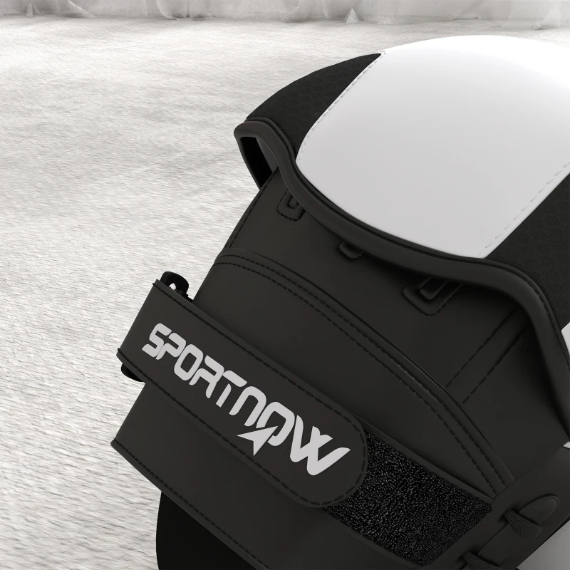 SPORTNOW Boxschlagpolster Boxhandschuhe mit Fingerschutz für Muay Thai Kickboxen Kampfkünste MMA 24 x 19 x 4 cm weiß