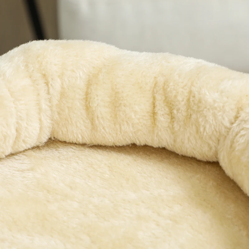 PawHut Arbre à Chat Hauteur 66 cm Tour à Chat avec Lit Grotte Plateforme Balle Suspendue et Poteau en Jute Beige