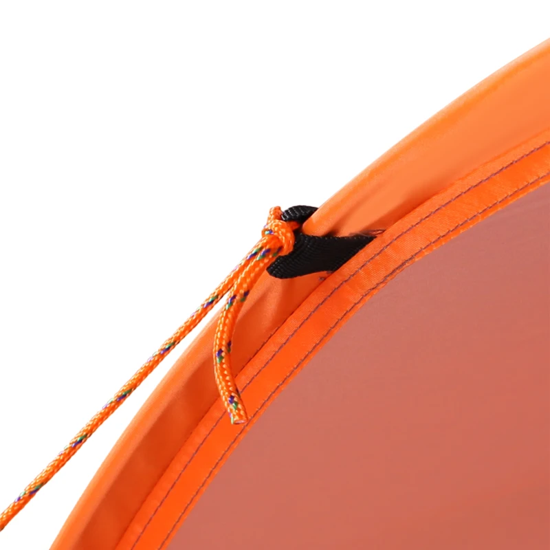 Outsunny Refugio de playa tienda de playa plegable emergente automático protección UV ventana trasera Naranja