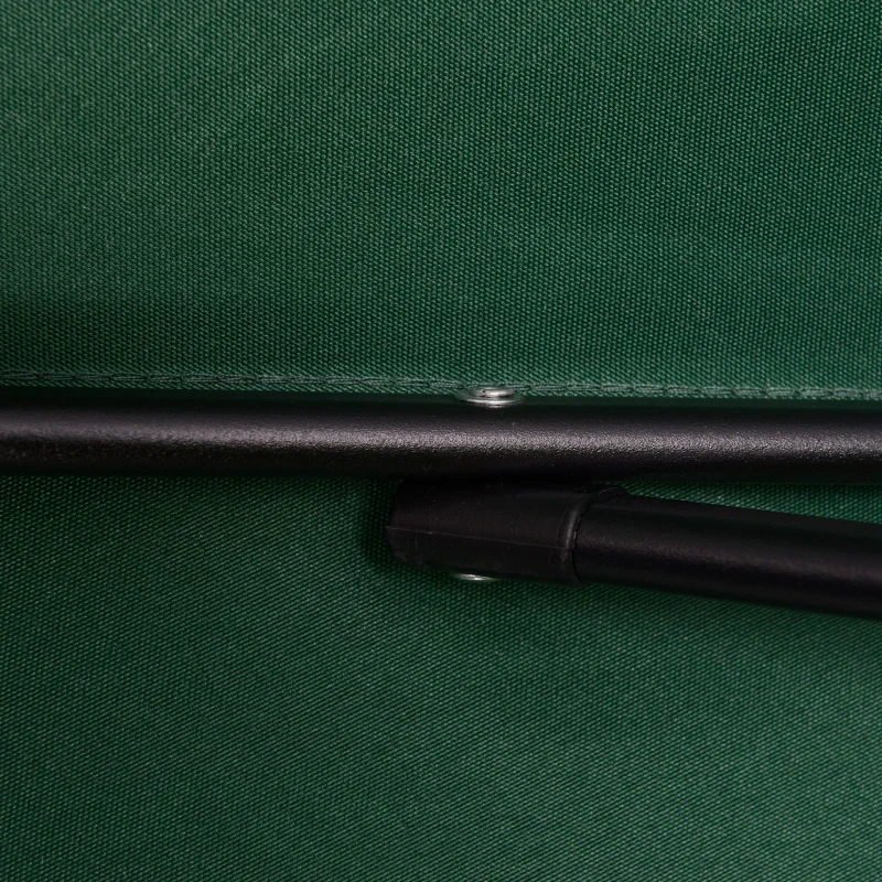 Outsunny Umbrelă de Grădină, Înclinabilă cu Orificiu de Ventilație și 6 Brațe, Ø196x204 cm, Verde