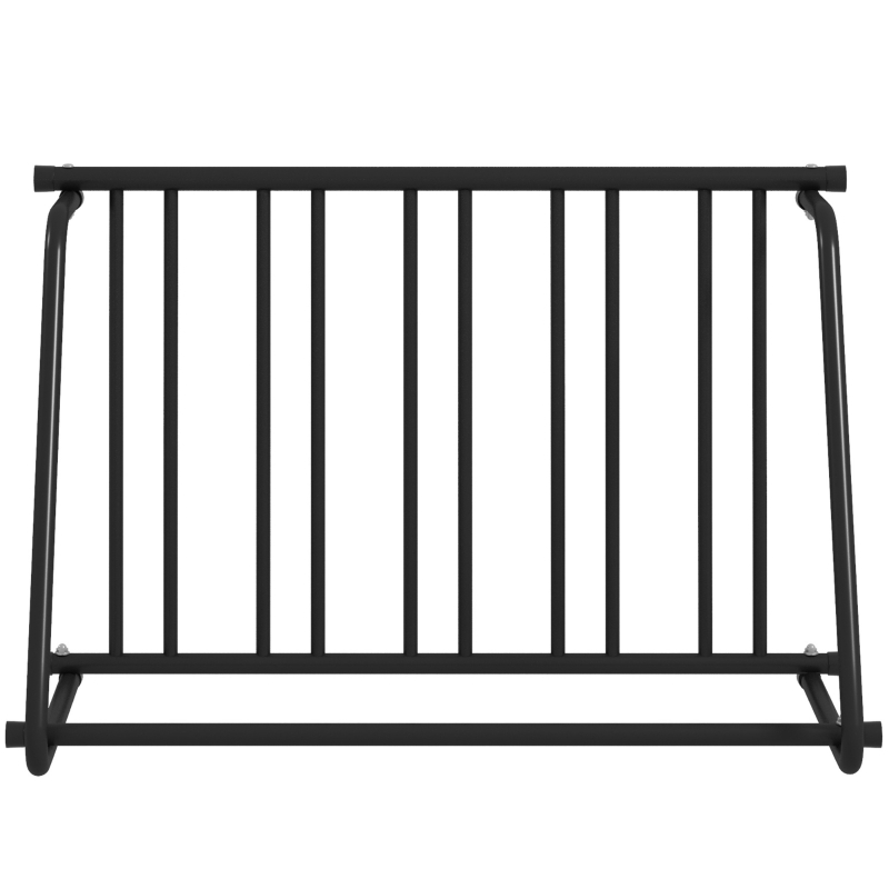 DURHAND Soporte para Bicicletas para 3 Bicicletas, resistente a la intemperie, soporte adicional, 114x58x75 cm, Negro