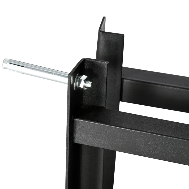 SPORTNOW Wand-Basketballkorb mit speziellem Korb Innen- und Außenbereich 70 x 110 x 90 cm Schwarz