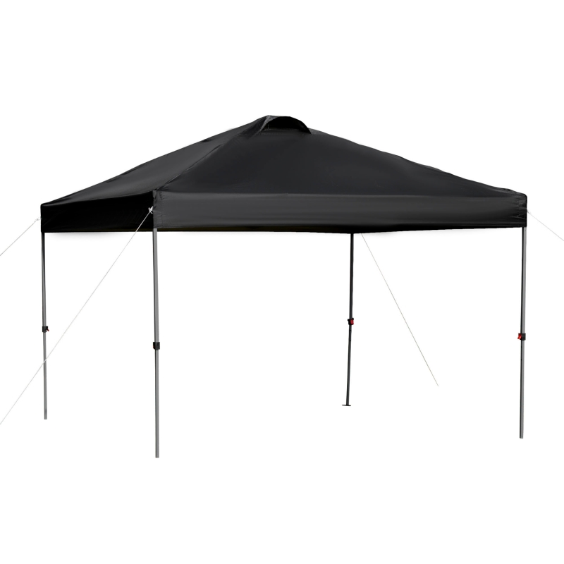 Outsunny Pavillon environ 3x3m, étanche Stable Résistant aux intempéries Pavillon pliant pop-up, Protection UV, Tente de fête pliable, Tente de jardin avec sac, Pavillon de jardin pour camping et jardin, Noir