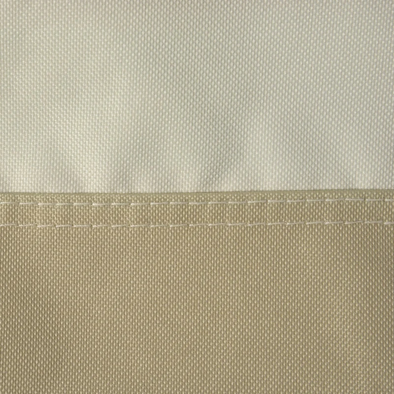 Outsunny Schutzhülle für stapelbare Gartenstühle wasserdichte Abdeckung 90L x 70B x 115H cm Oxford Hochdichtes 600D Beige Kaffee