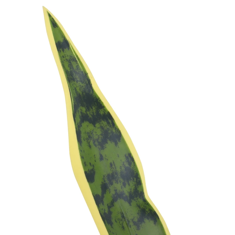 Outsunny Artificielle Plante Fausse Réaliste avec Pot, Ø15cm x 80cm, Vert et Jaune