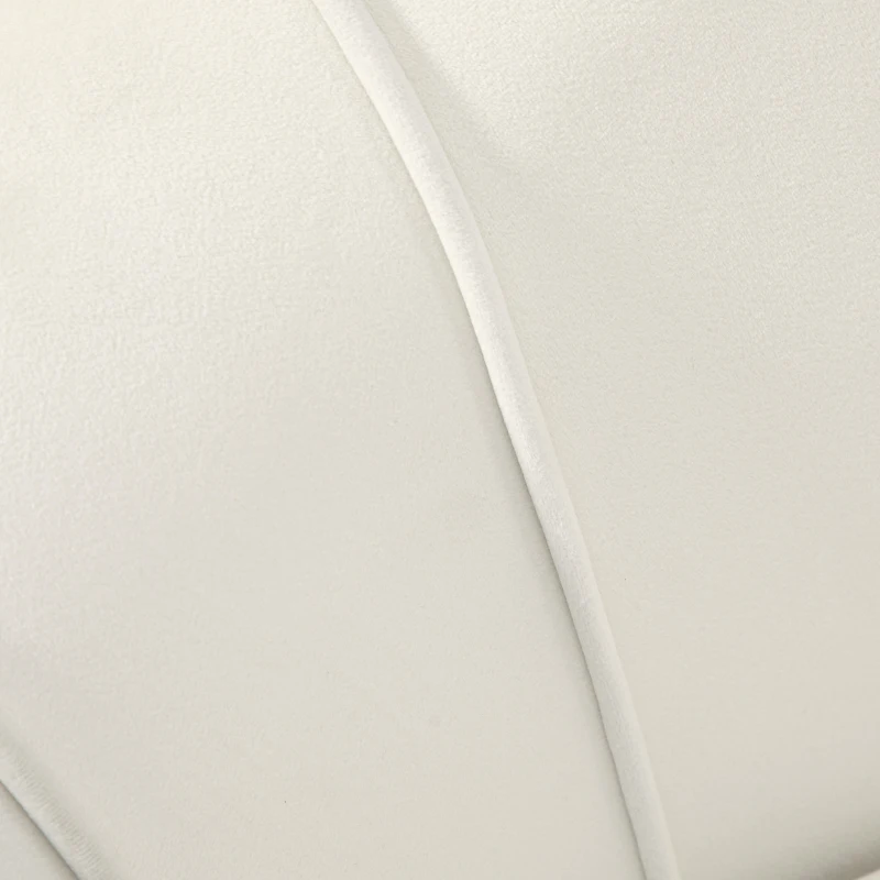 HOMCOM Vintage-Design-Sessel gepolstert in Samt, 79x77x77cm, Creme