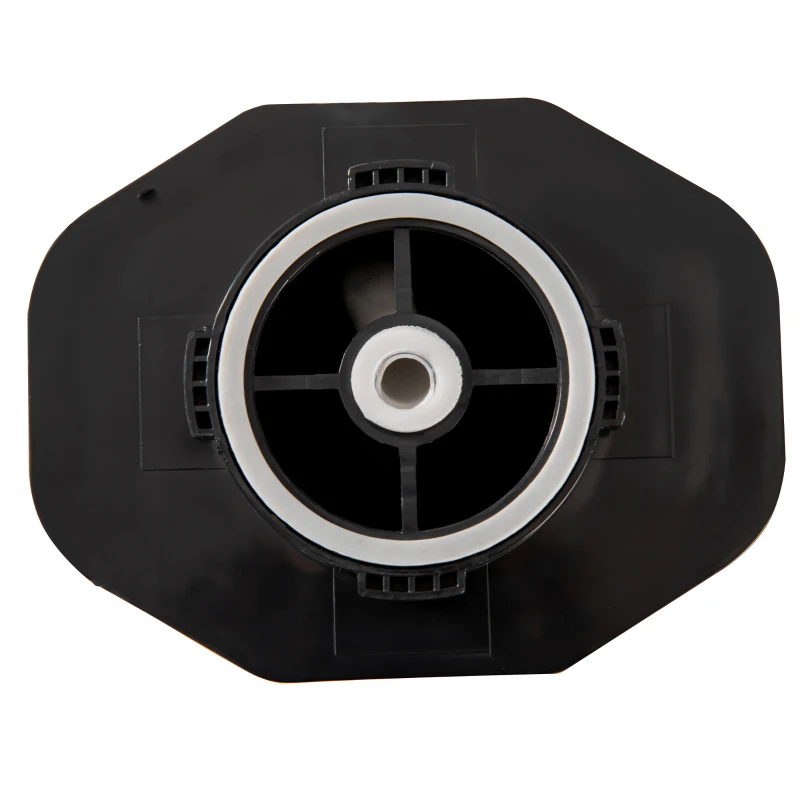 Outsunny Doccia Solare Esterna 35L, Doccia da Giardino, Spiaggia, Piscina, con Doccetta e Rubinetto, Termometro Integrato, Acqua Fredda e Calda, Max. 55°C, PVC ABS, 17,5l x 14,5l x 216H cm, Nero