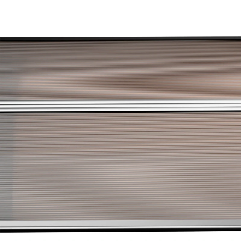 Outsunny Marquise de Terrasse pour Fenêtres et Portes, en Polycarbonate et Aluminium, 303x100x26cm - Marron