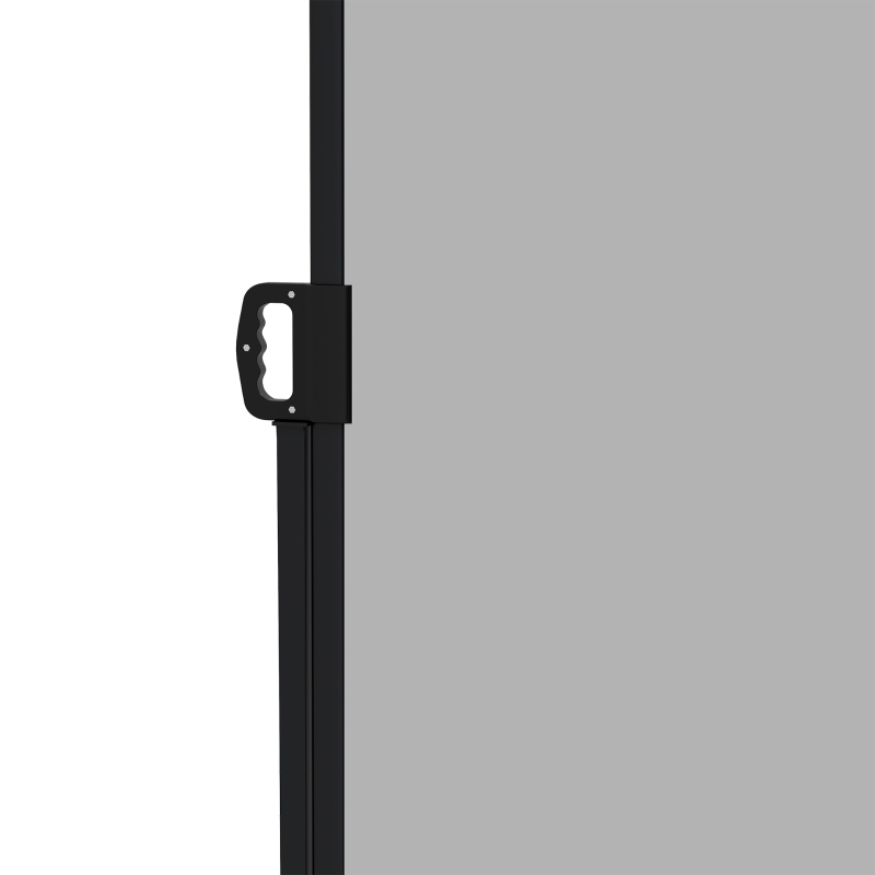 Outsunny Toldo lateral Paraviento retráctil 4x1,60 m aluminio Poliéster Anti-UV Alta densidad 180 g/m² Gris