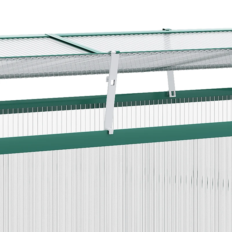 Outsunny Serra con aperture sul tetto e Cornice in alluminio, 130x70x61cm, Verde