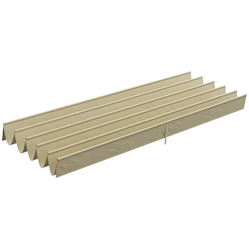 Outsunny Toldo de repuesto para pérgola cenador retráctil de 4 x 3 m - beige