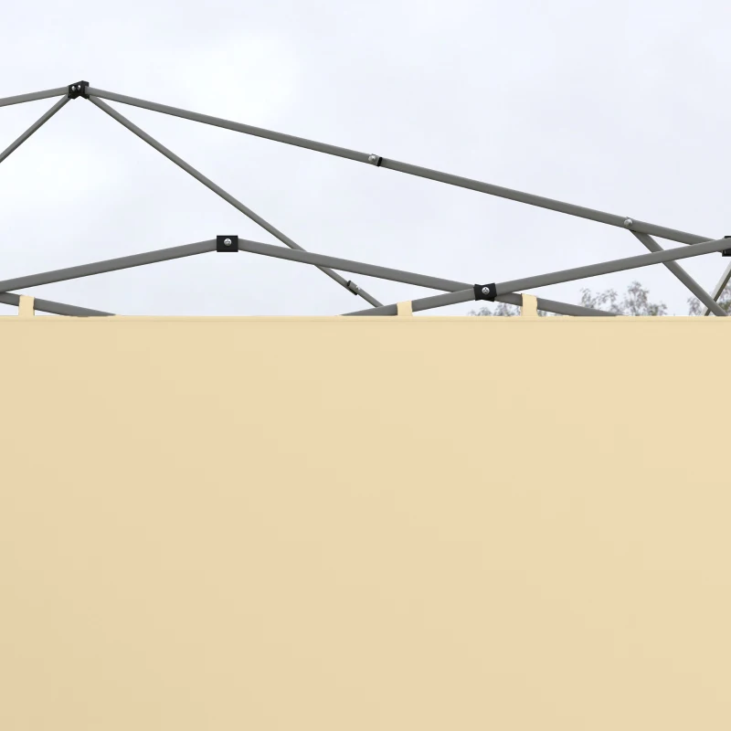Outsunny Ersatzseitenwände für Pavillon, Seitenwände für 3 x 3 oder 3 x 6 m Pavillon 2 Stück beige