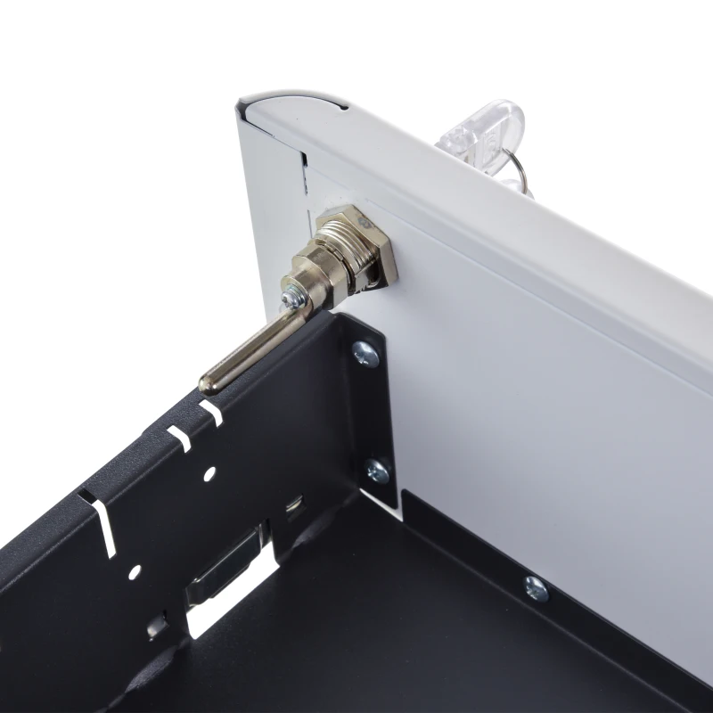 Vinsetto Archivador de oficina con ruedas 3 cajones deslizantes bloqueables organizador de archivos 39x48x59 cm acero Blanco