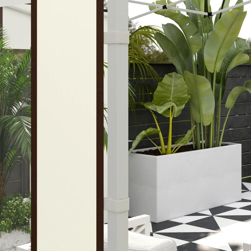 Outsunny Pack de 2 paneles laterales para cenador con puertas y ventanas con Cremallera, para cenador pop-up de 3x3m o 3x6m