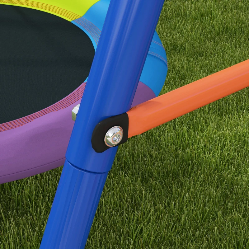 Outsunny Garten Nest Schaukel für 1-2 Kinder aus verstärktem Metall, 196x172x180cm, Multicolor