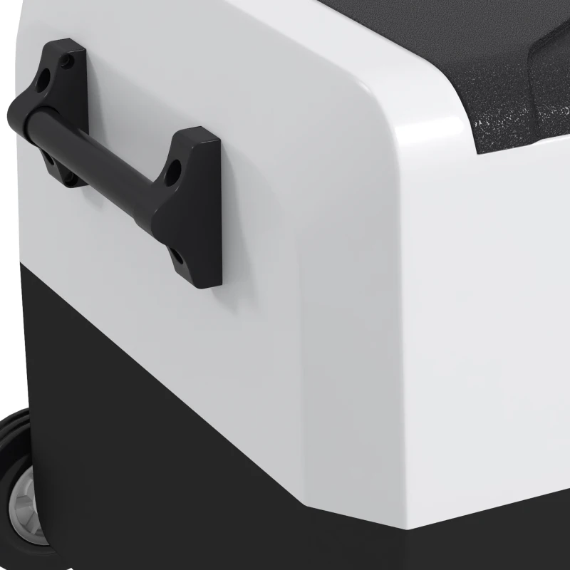 HOMCOM Frigorifero elettrico portatile per auto con 2 zone capienza 30,5 L, luce LED, fino a -20°C