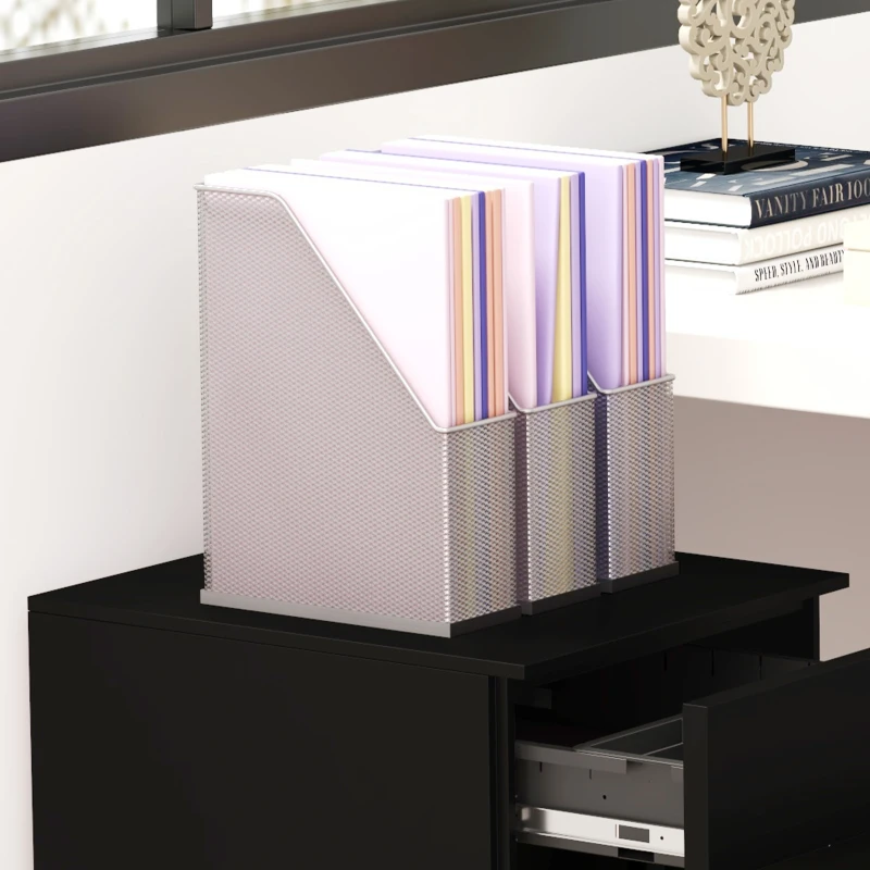 Vinsetto Archivador con Ruedas de 3 Cajones con llave con ruedas 37x43,5x60 cm Negro