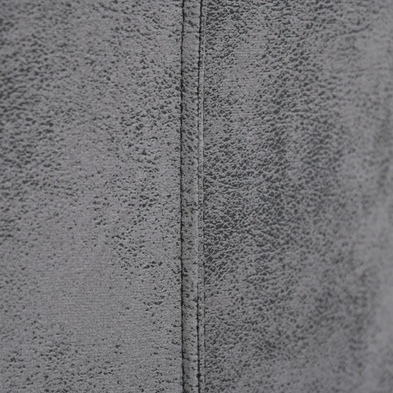 HOMCOM Set da 4 Sedie a Dondolo da Pranzo, Sedie da Cucina, Microfibra, 45 x 61 x 98 cm, Grigio