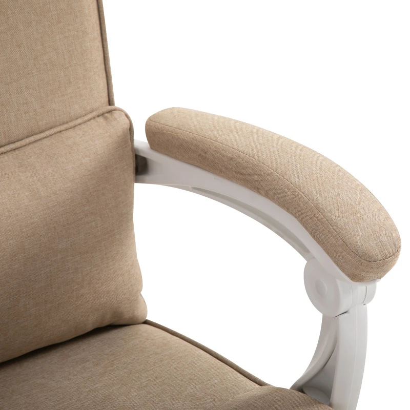 Vinsetto Sillón de Oficina Silla de Oficina Ergonómica con Reposapiés Retráctil Respaldo Reclinable Reposacabezas y Soporte Lumbar