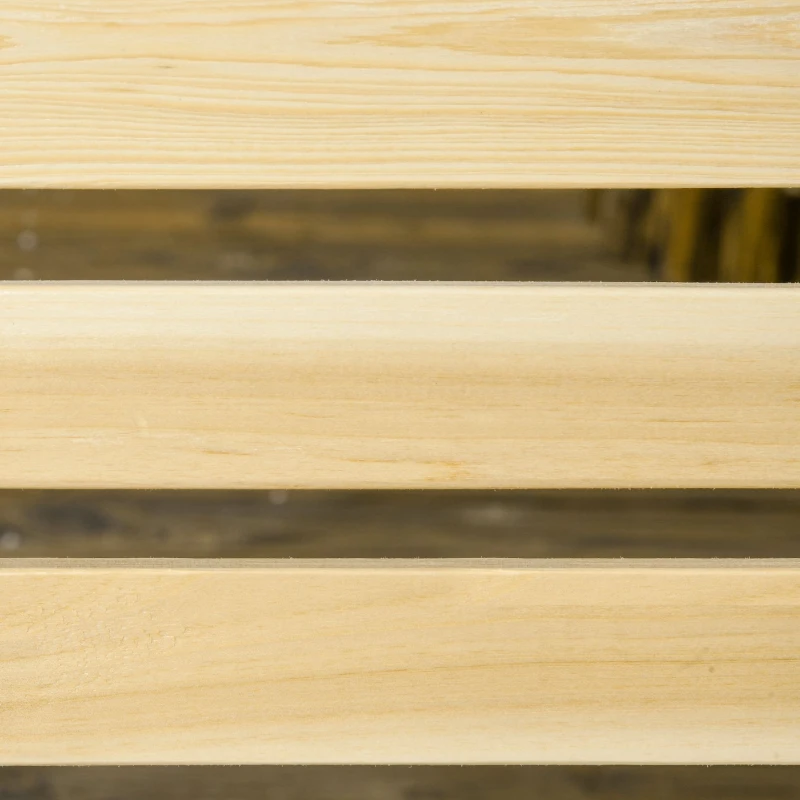 Outsunny Balancín de jardín 2 plazas en madera altura ajustable - 196x120x171 cm