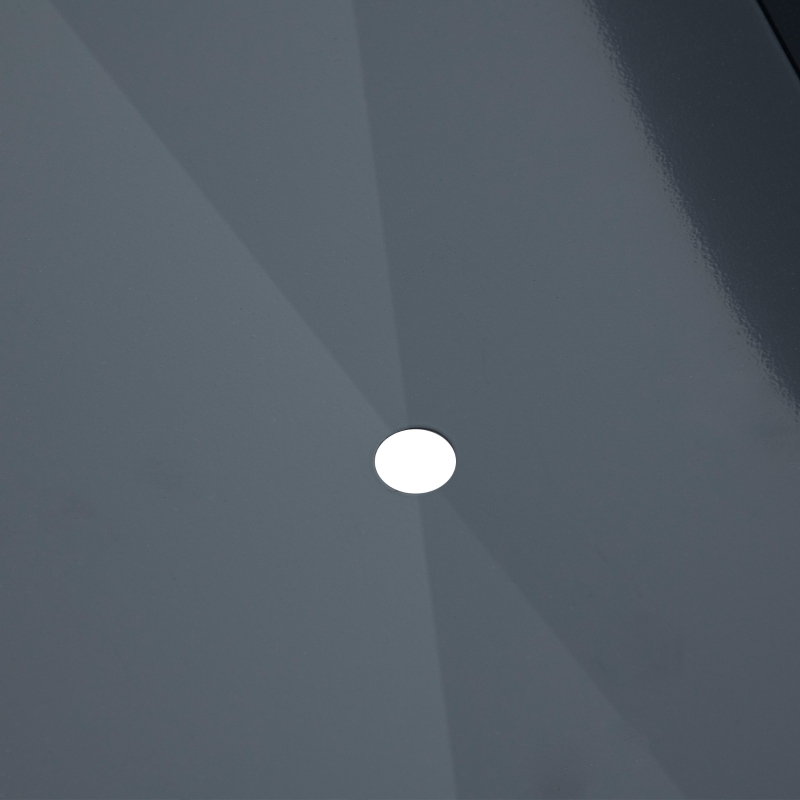 Outsunny Fioriera su piedi quadrata orto con foro di drenaggio acciaio zincato 100 x 30 x 80 cm grigio