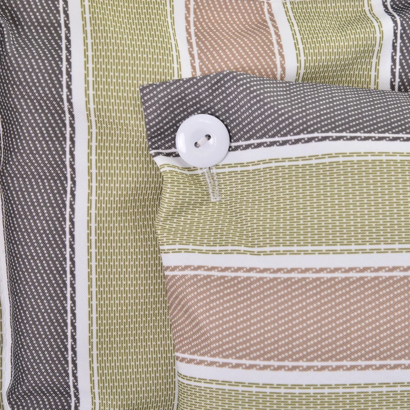 Outsunny Sedia Sospesa amaca da Viaggio Traspirante Portatile dim. 100L x 49l x 106H cm Cotone Poliestere Multicolore a righe