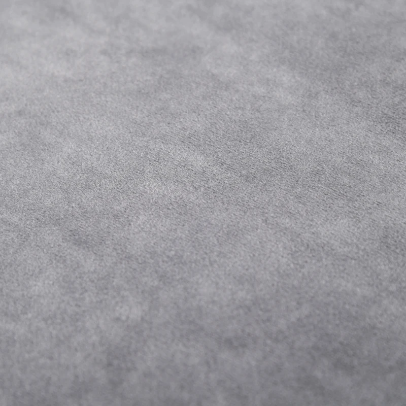 HOMCOM set van 4 eetkamer krukken stapelbaar kruk keuken kruk barkruk fluwelen touch moderne keuken eetkamer polyester staal grijs 41,5 x 41,5 x 46 cm