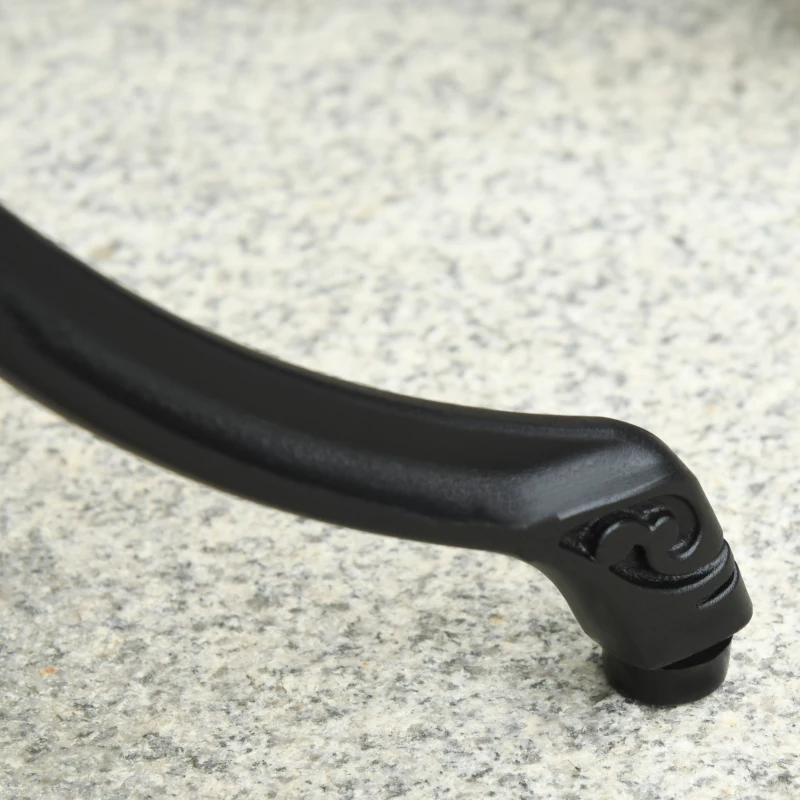 Outsunny Sitzgruppe für 2 Personen Essgruppe Balkonmöbel Set 1 Tisch+2 Stühle Alu Schwarz