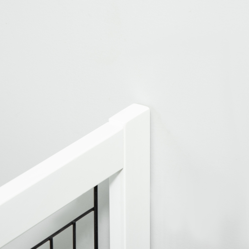 PawHut veiligheidshekje hout 305 cm x 35,5 cm x 82 cm