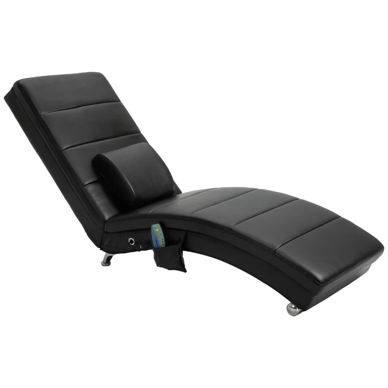 HOMCOM Sillón de Masaje con Función de Masaje Sillón Ergonómico de Respaldo Alto con Función de Masaje y Cojín con Diseño Zero-G
