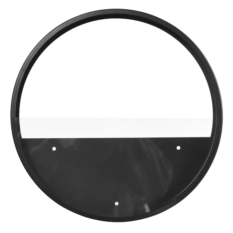 Outsunny Pflanzgefäße für die Wand, 3er-Set, ineinander stapelbar, Stahl+Acryl, schwarz
