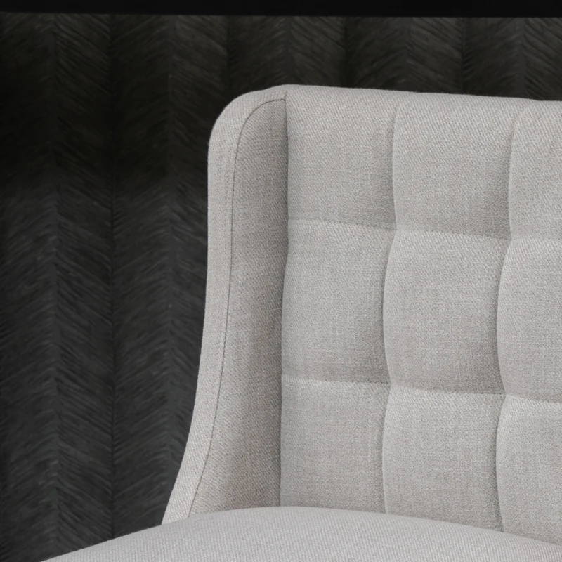 HOMCOM Conjunto de 2 Taburetes de bar con botones madera maciza con reposapiés 47x50x101 cm Gris+ Natural