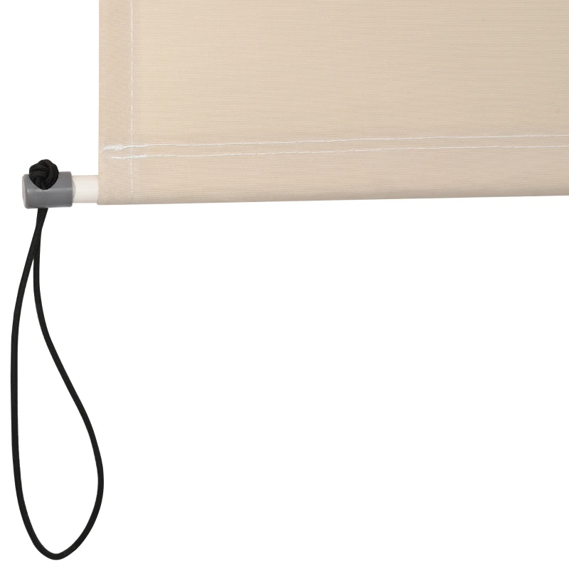 Outsunny Persiana Vertical Persianas de Balcón Cortinas Verticales Paravientos Toldo Lateral Protector Visual con Manivela 200x120 cm