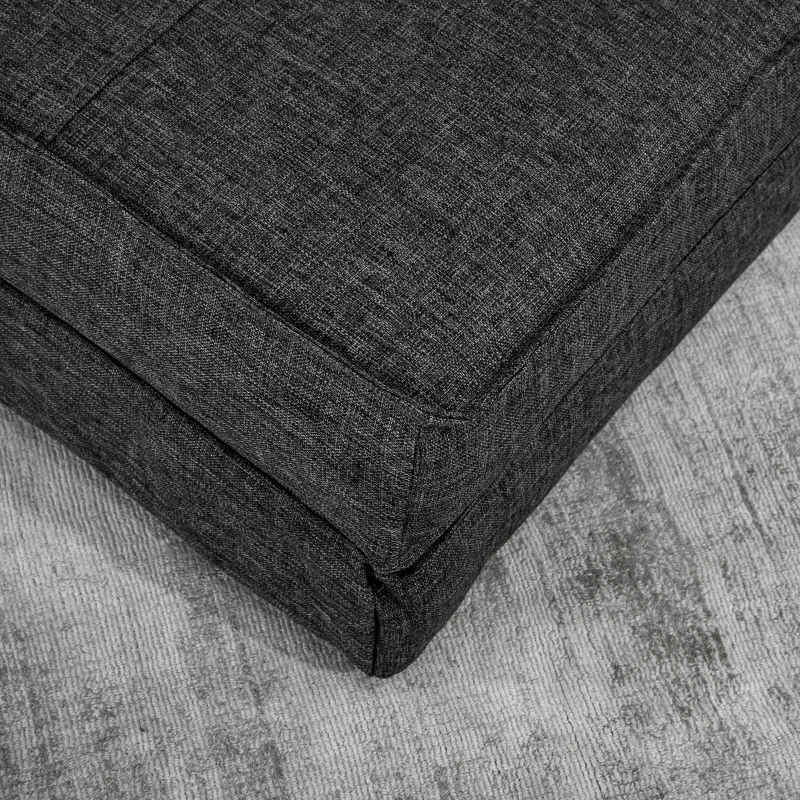 HOMCOM Sofá - Colchoneta Plegable para Invitados - Sillón Convertible - Respaldo ajustable en 5 Posiciones - Tela de Poliéster
