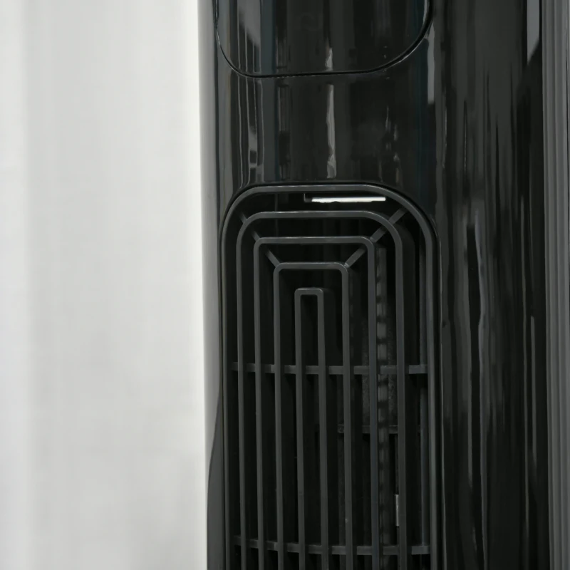 HOMCOM Ventilador de Torre con Oscilación a 70° Temporizador de 12 horas Panel de Sensores LED 45W Control Remoto 2 Modos de Control