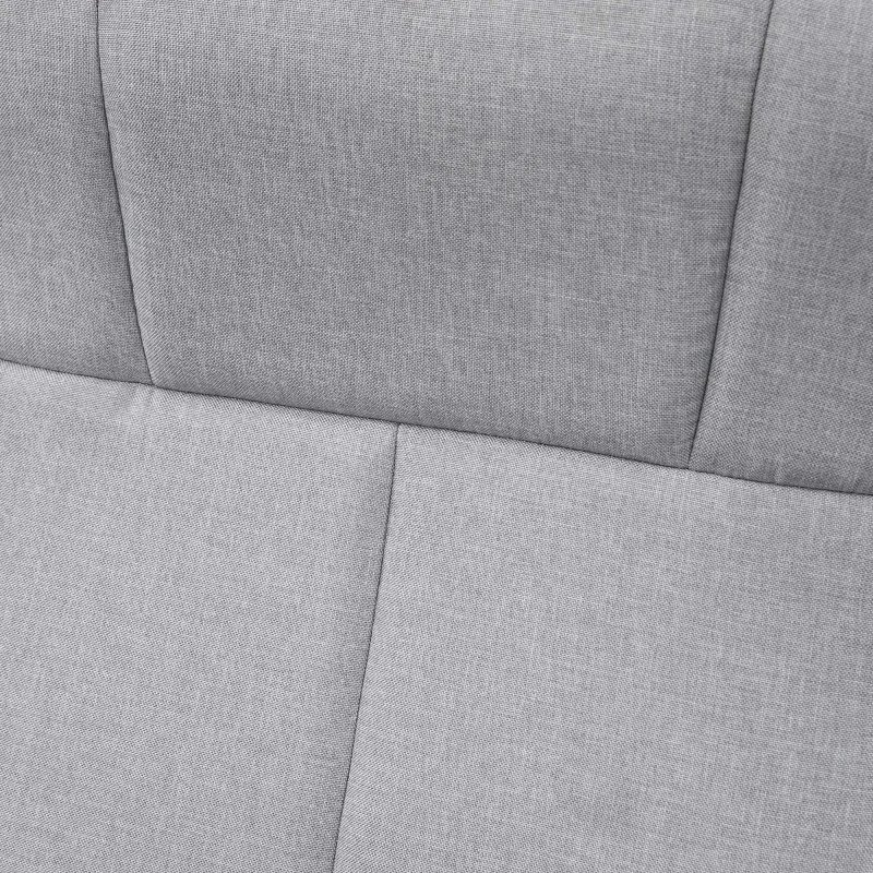 HOMCOM Sillón de Masaje con Reposapiés Respaldo Reclinable 78x95x88 cm Gris Claro