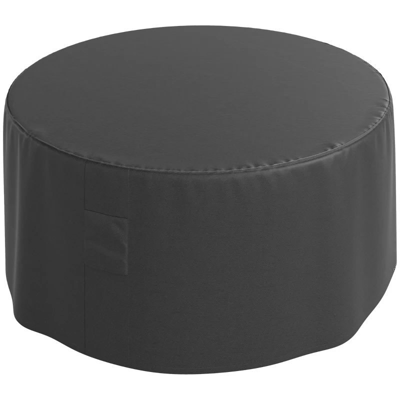 Outsunny Garden Patio Large Furniture Set Round Cover 600D Oxford Waterproof, Ф193 x 80H cm, Black
