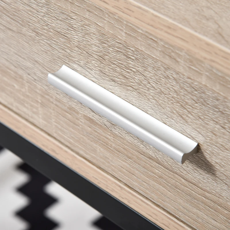 HOMCOM Escritorio con almacenamiento mesa escritorio Industrial escritorio ordenador con cajón estructura metal Negro Encimera madera