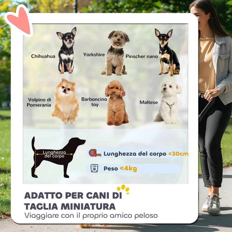 PawHut Passeggino per Cani con 2 Finestre a Rete, in Acciaio e Tessuto Oxford, 76x44x103 cm, Nero e Verde Scuro