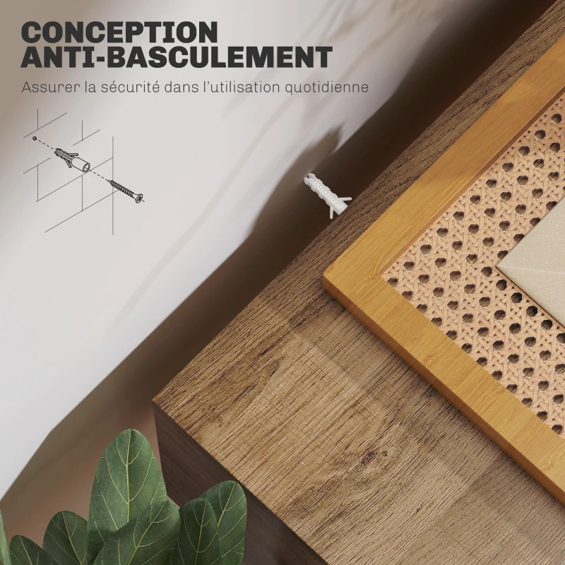 HOMCOM Table console avec 3 tiroirs, table d'entrée étroite avec pieds en épingle à cheveux en acier, 90 x 30 x 75 cm, marron