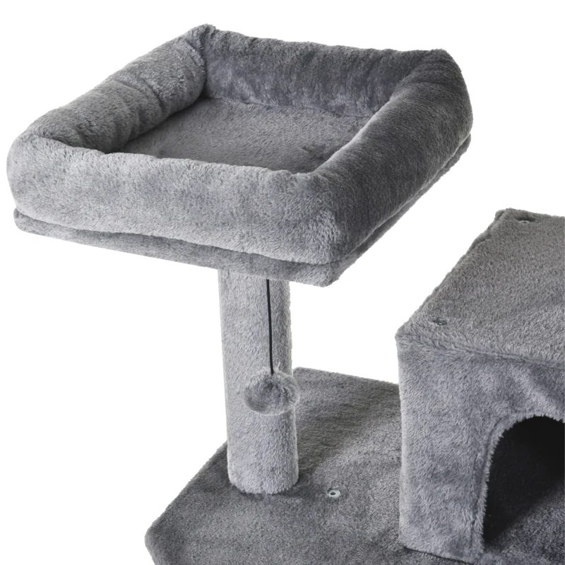 PawHut Krabpaal voor katten klimboom voor katten kattenmeubel met sisalpalen