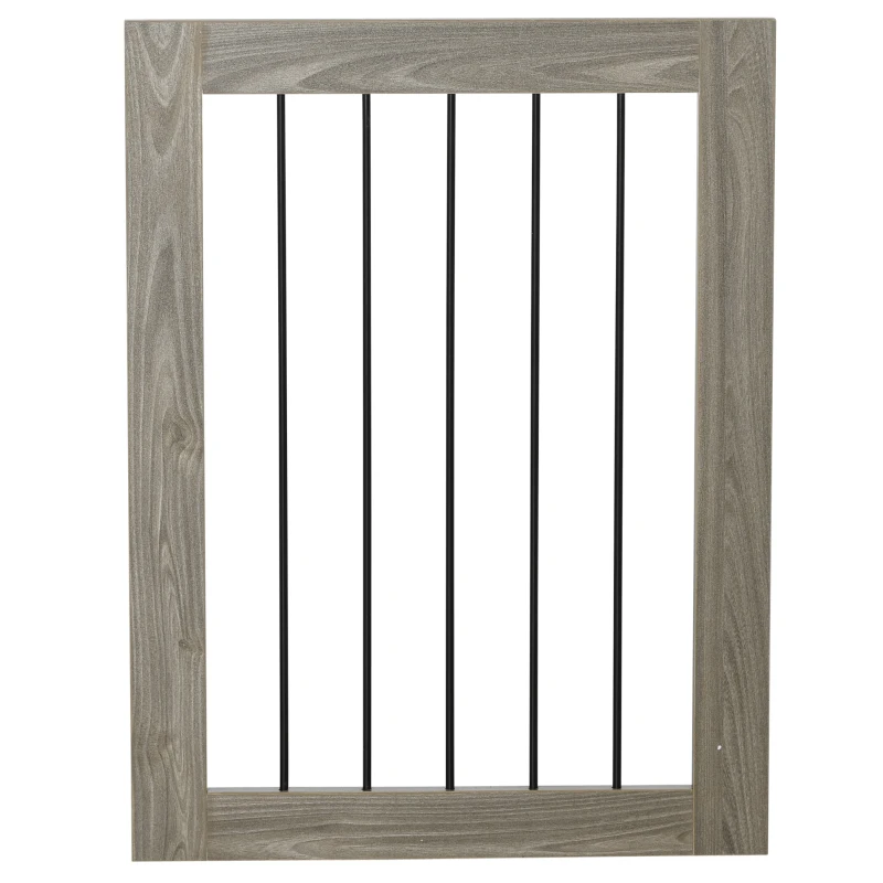 PawHut Hundekäfig mit 2 Türen, Hundebox, Transportbox für Hunde, rustikales Design, verriegelbar, Braun