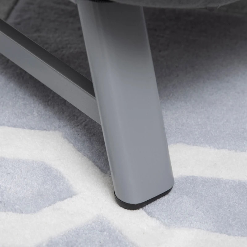 HOMCOM Schlafsessel, Polstersessel, zum Gästebett umwandelbar, ergonomisch, Dunkelgrau