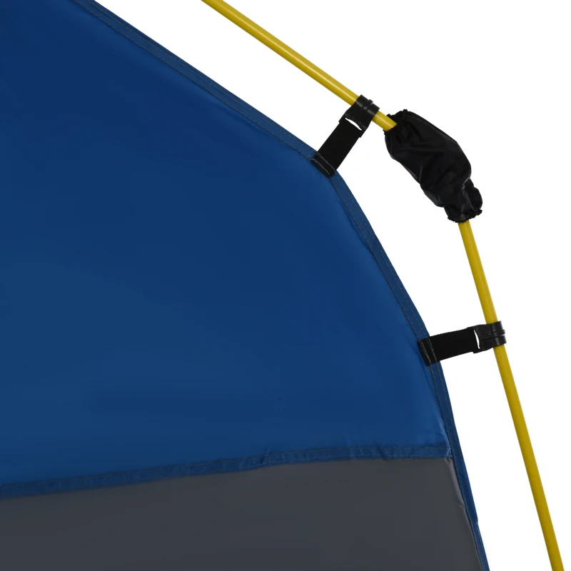 Outsunny Pop Up Kuppelzelt für 4 Personen leicht, stabil wasserdicht UV 50+ mit Haken Tür Fenster, Bodenplane(m-8)