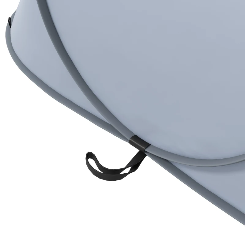 Outsunny Tenda da Campeggio Pop Up Impermeabile con Accessori e Borsa di Trasporto, 245x148x105 cm, Grigio