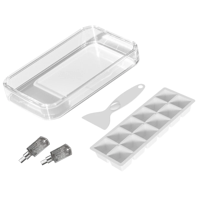 HOMCOM 46 Litre Lockable Countertop Fridge - Grey