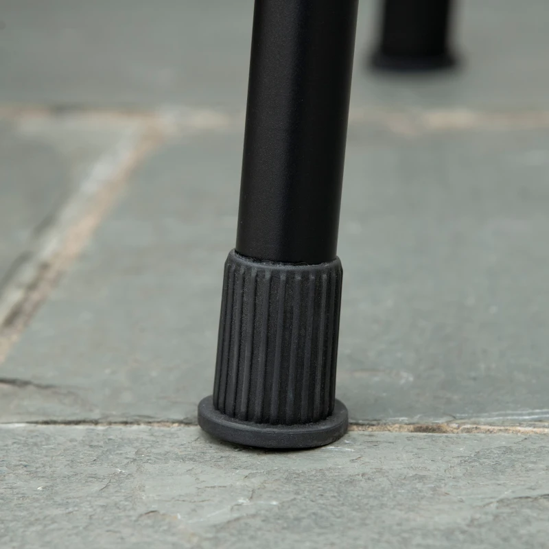 Outsunny Barbecue a Carbonella con 2 Griglie e Cestini Laterali, 94x39x70cm, Nero