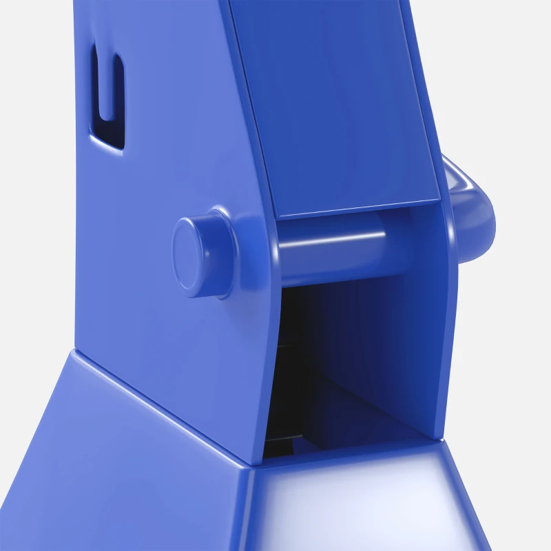 HOMCOM Set van 2 Assteunen 3 Ton Draagvermogen Inclusief Veiligheidsborgpen 13-Traps Hoogteverstelbaar 385 tot 600 mm