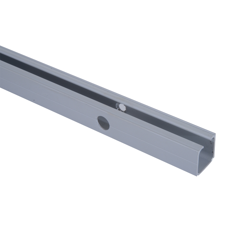 HOMCOM Ferragens para Porta de Correr 200 cm Kit de Ferragens Trilho de Madeira e Acessórios de Liga de Alumínio Marrom